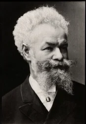 ハンガリーの画家、ミハリー・ムンカクシー（1844-1900）の肖像。